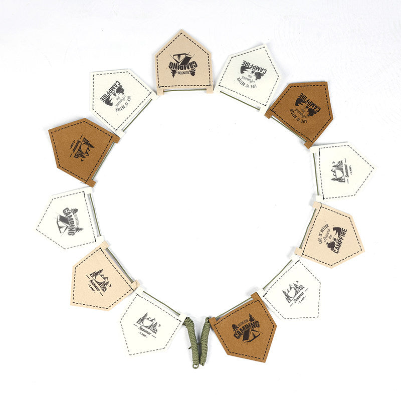 Adventure Themed Felt Pennant for Home And Campsite