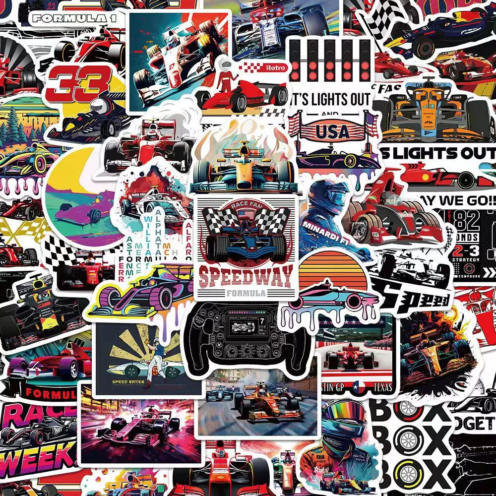 F1 Racing Stickers Pack