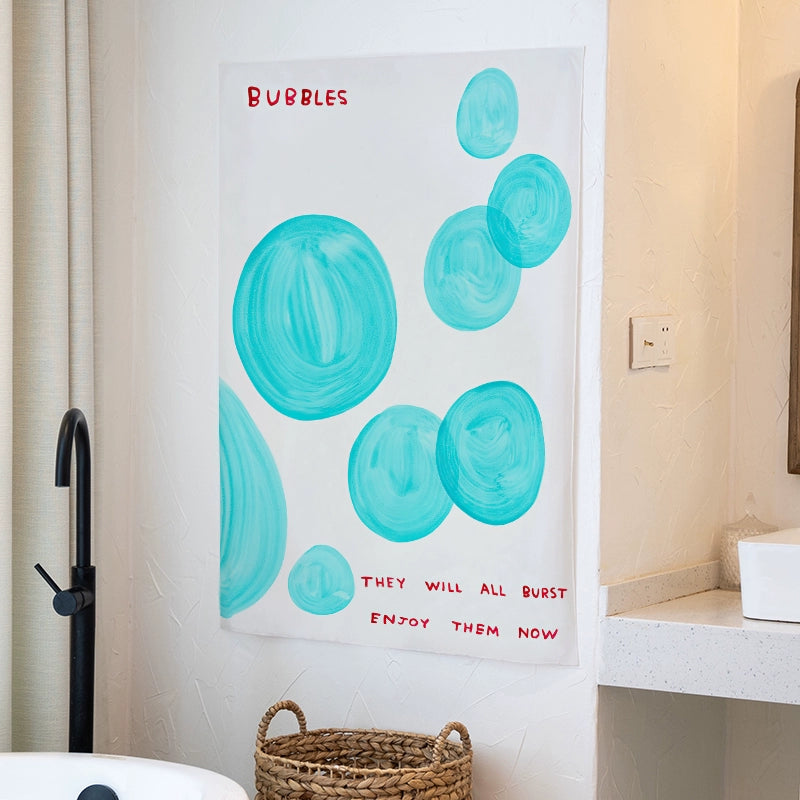 Enjoy The Bubbles Now Tapestry