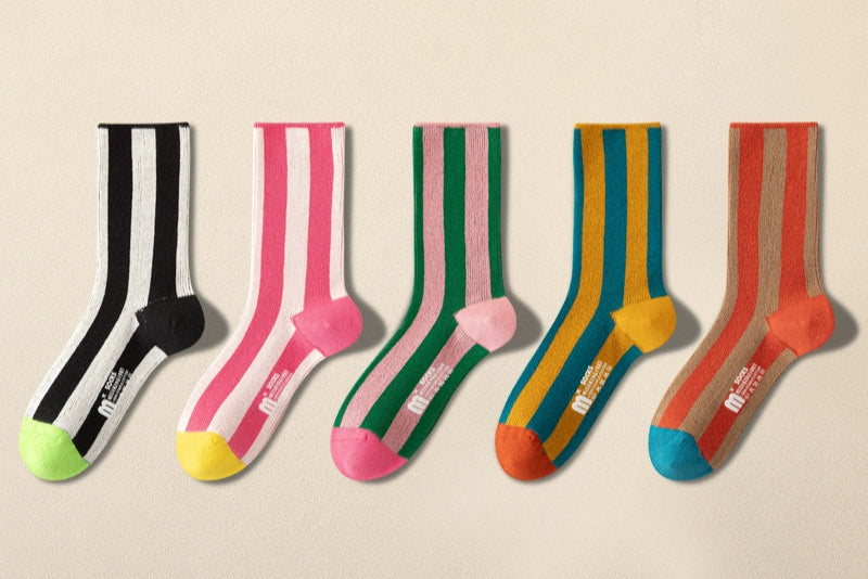 Vibrant Fashion Striped Socks