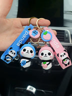 Panda Hat Keychain
