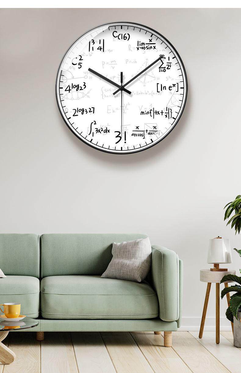 Creative Math Formula Wall Clock For Math Geek