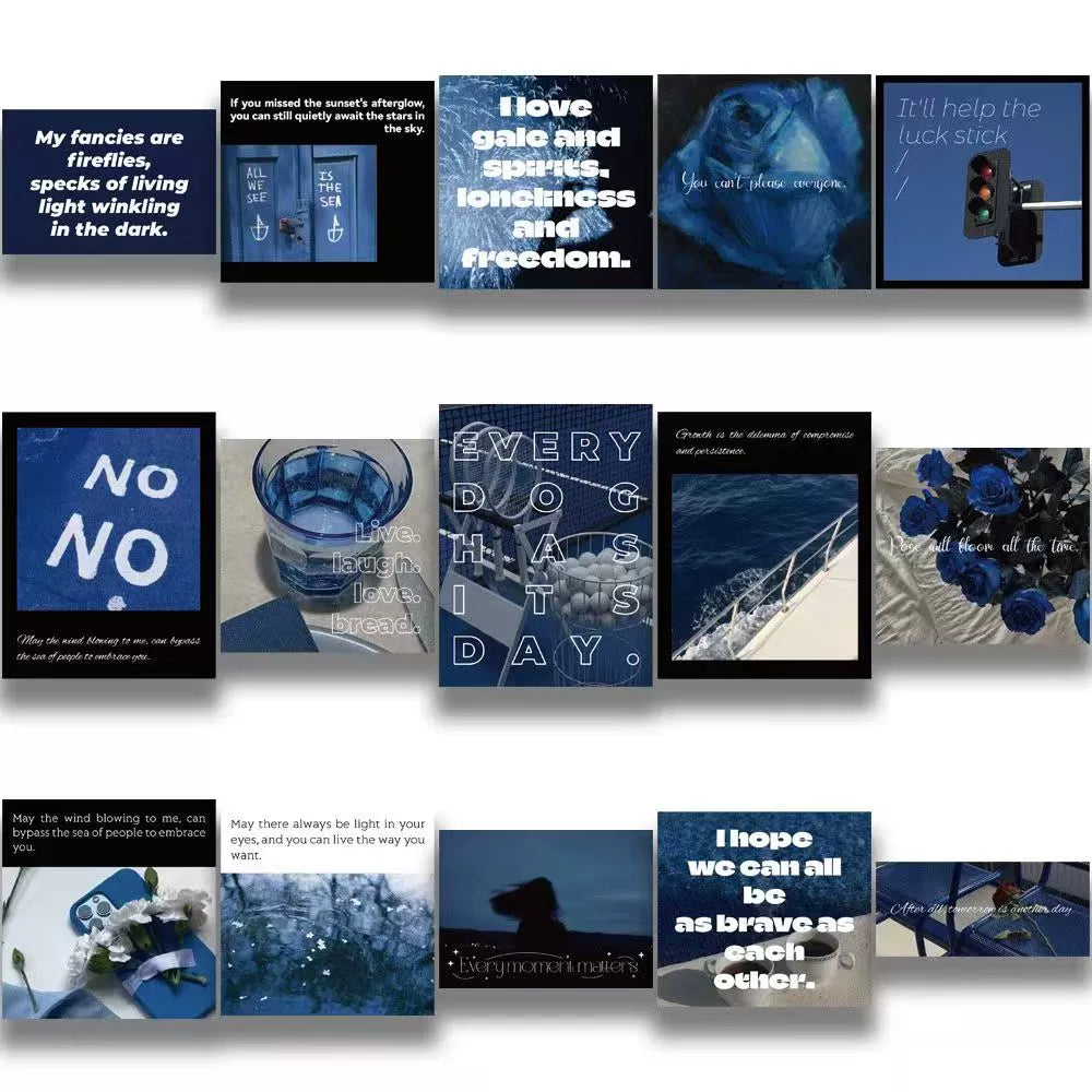 Blue Aesthetic Sticker Pack