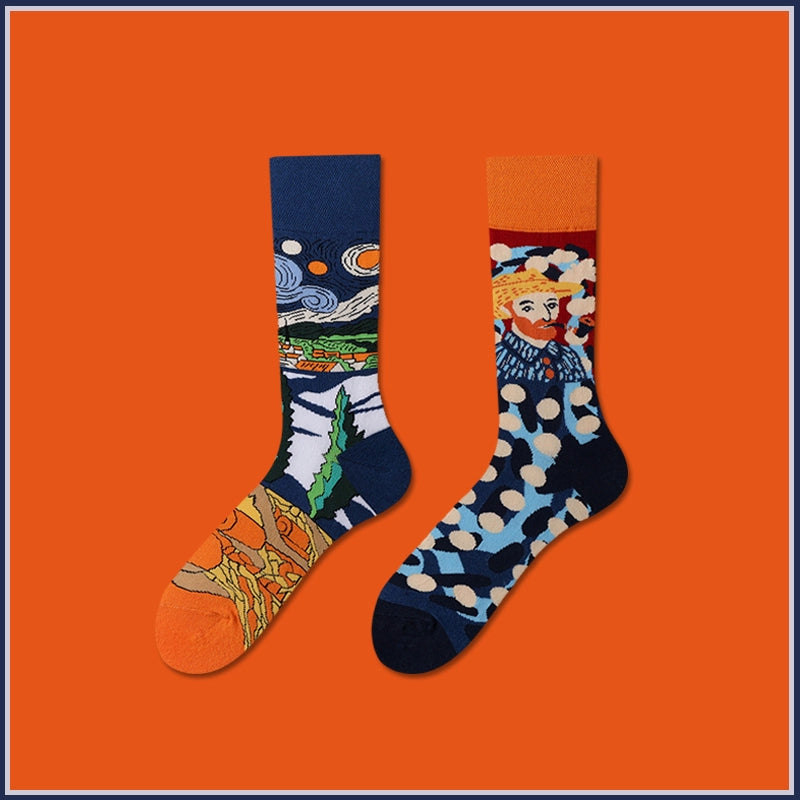 Mismatched Novelty Crew Socks