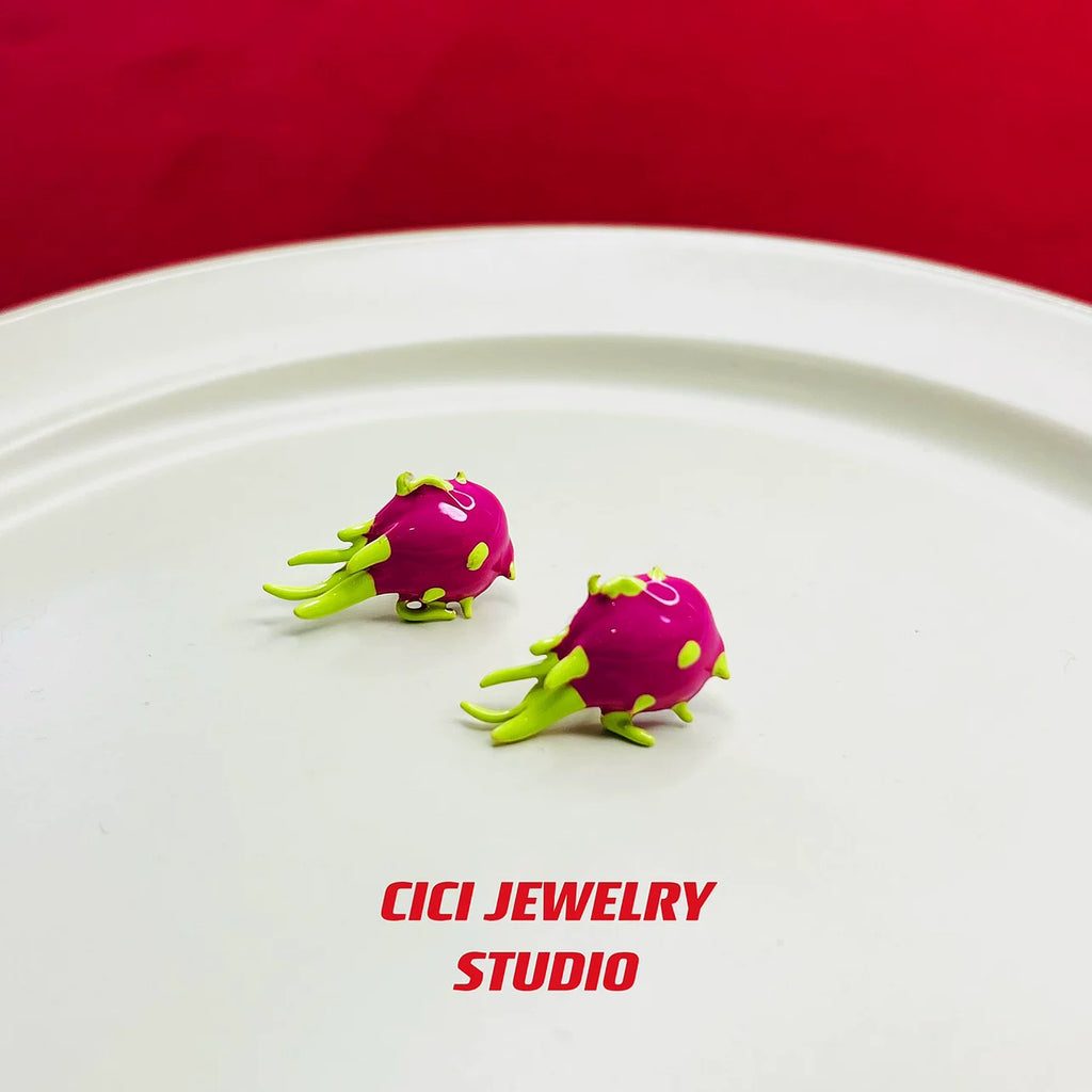 Dragon Fruit Earrings