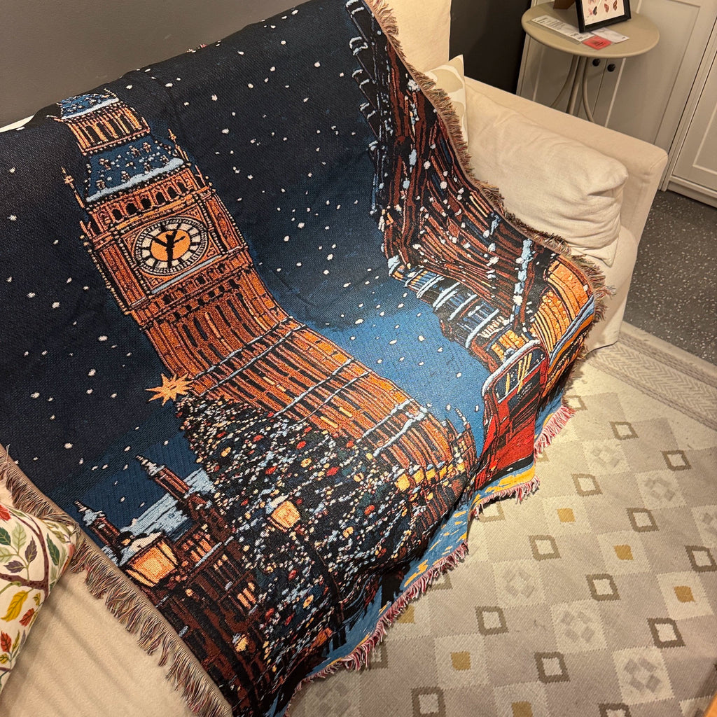 London Big Ben Christmas Tapestry