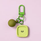 Macaron Smiley Face Keychain