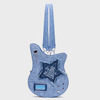 Guitar Shaped Denim Backpack
