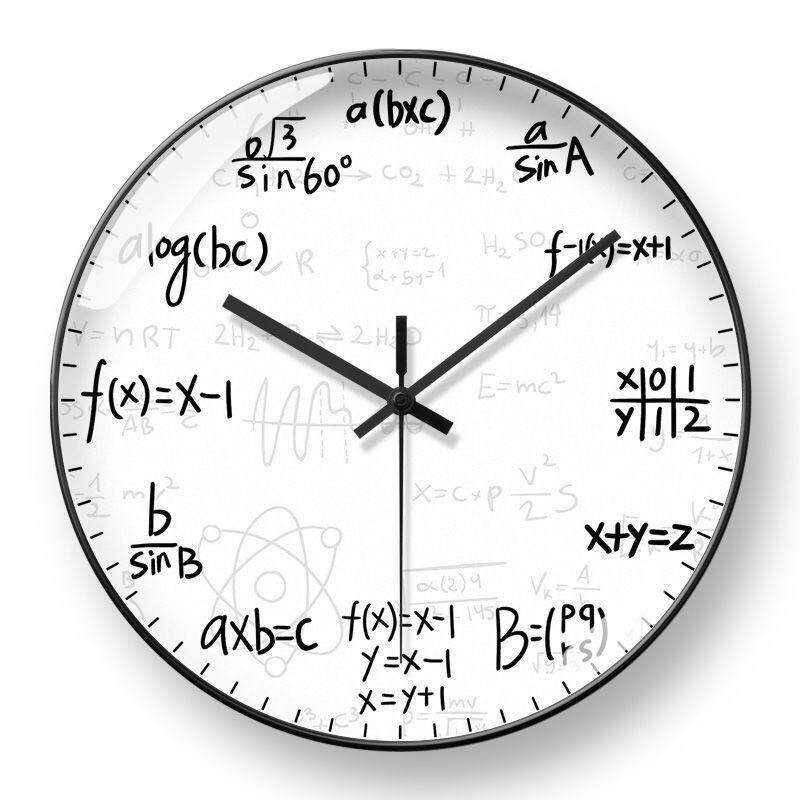 Creative Math Formula Wall Clock For Math Geek