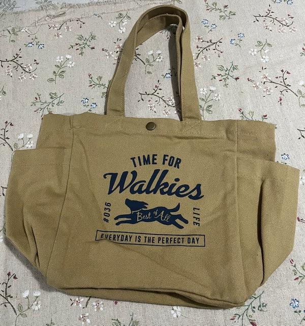 Dog-Walking Days Canvas Tote
