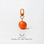 Realistic Orange Keychain