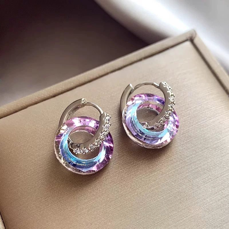 Galaxy Nebula Hoop Earrings