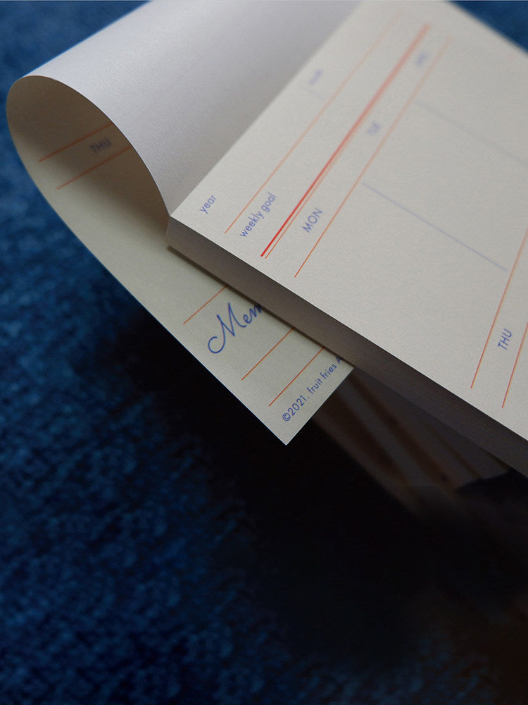 Korean Style Planner Tearable Pad