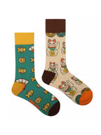 Mismatched Streetwear Crew Socks