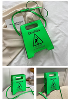 CAUTION Sign Mini Crossbody Bag