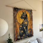 Gustav Klimt Golden Cat Tapestry