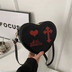 Gothic Heart Crossbody Bag