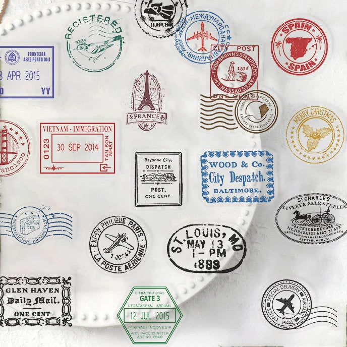 Vintage Postmark Sticker Pack