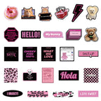 Black & Pink Sticker Pack
