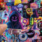 Cyberpunk Holographic Sticker Pack