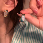 Elegant Heart Stud Earrings