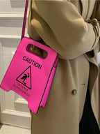 CAUTION Sign Mini Crossbody Bag