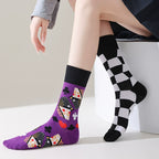 Mismatched Trendy Design Crew Socks
