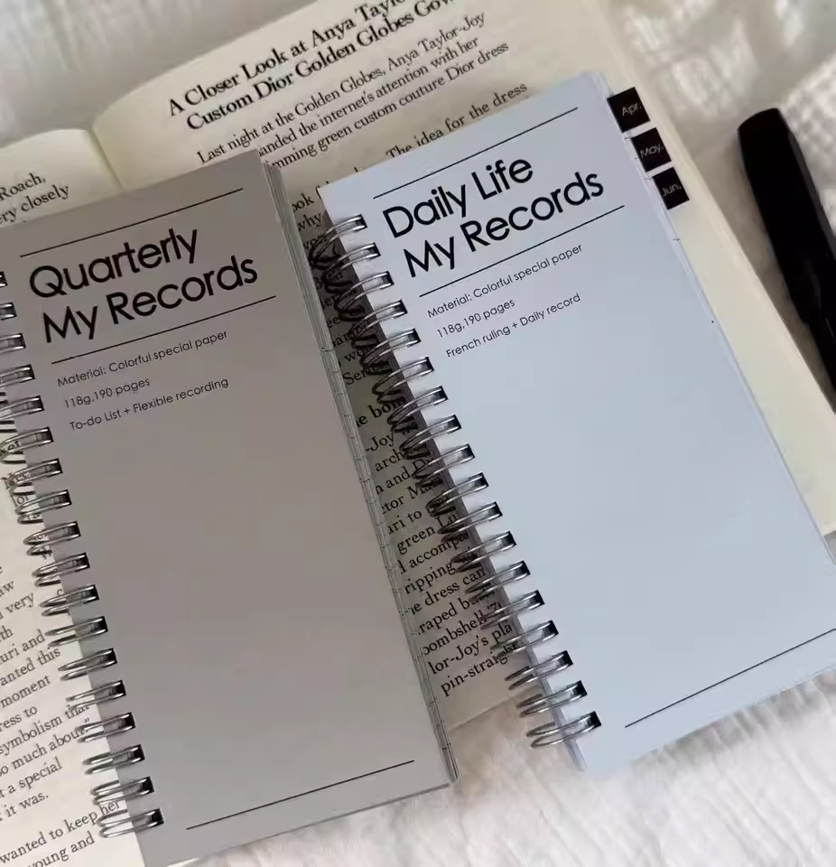 A6 Colorful Spiral Bound Thick Journal