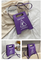 CAUTION Sign Mini Crossbody Bag