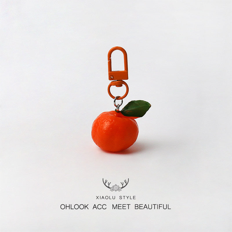 Realistic Orange Keychain