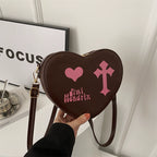Gothic Heart Crossbody Bag