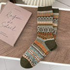 Fair Isle Knit Socks