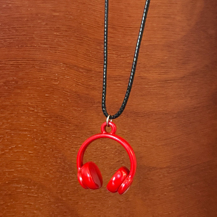 Headphone Pendant Necklace