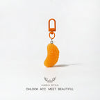 Realistic Orange Keychain