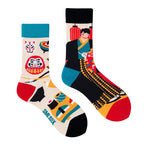 Mismatched Streetwear Crew Socks