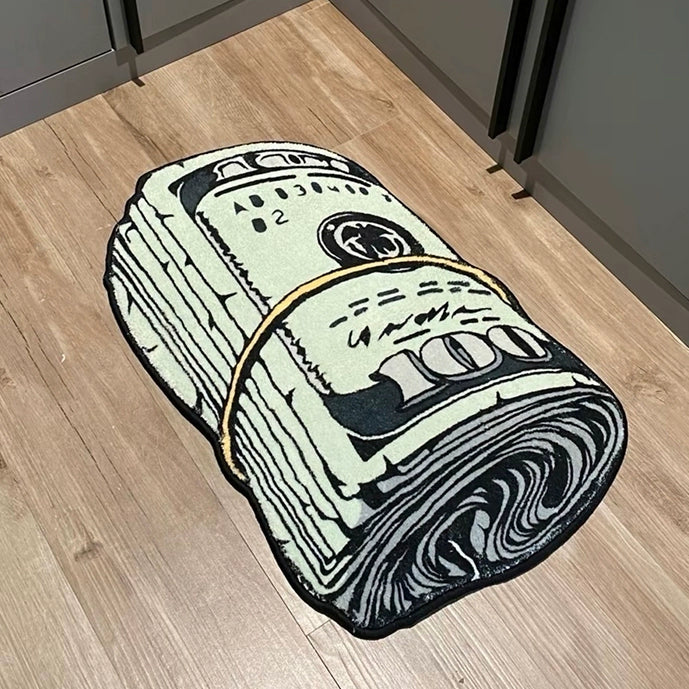 3D Stack of Money Rug