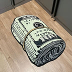 3D Stack of Money Rug