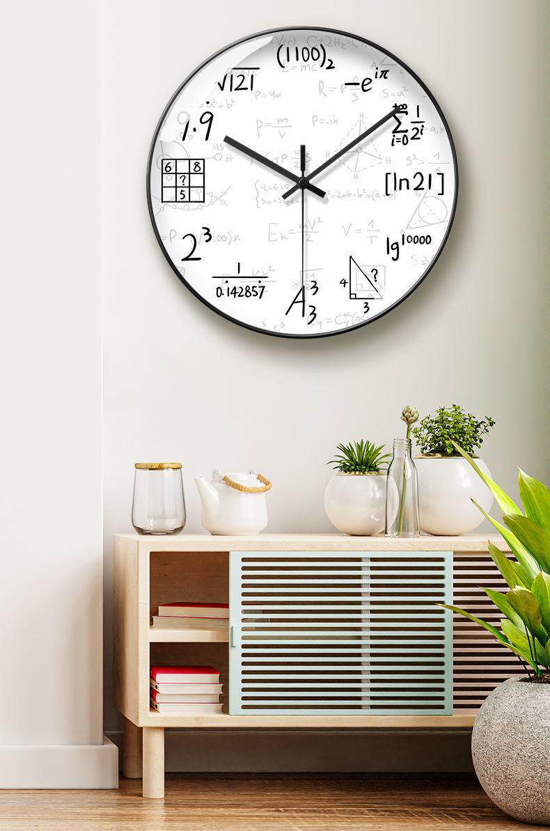 Creative Math Formula Wall Clock For Math Geek