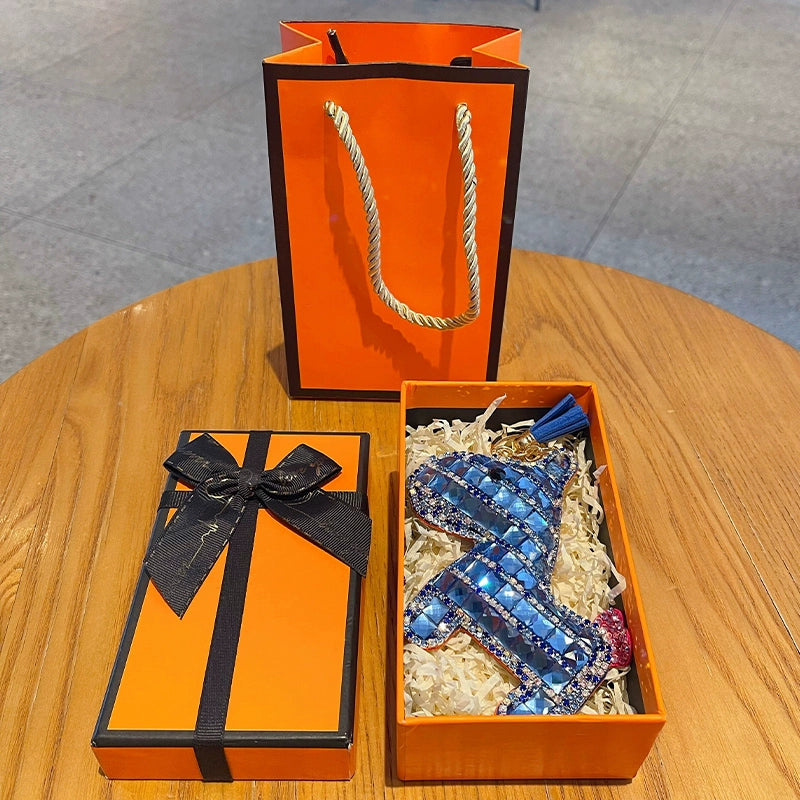 Full-diamond Pony Keychain