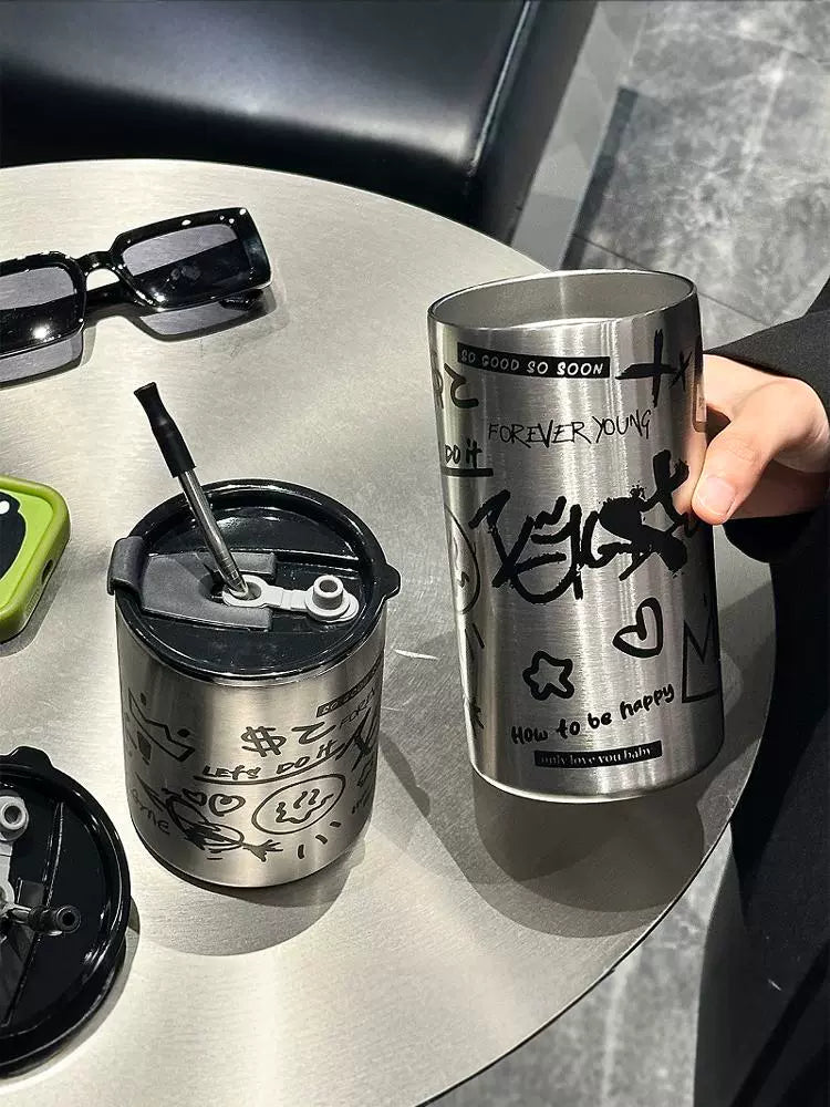Graffiti Straw Tumbler