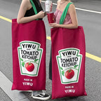 Surreal Ketchup Packet Tote Bag