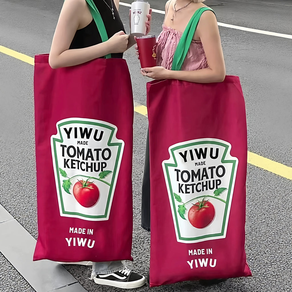 Surreal Ketchup Packet Tote Bag