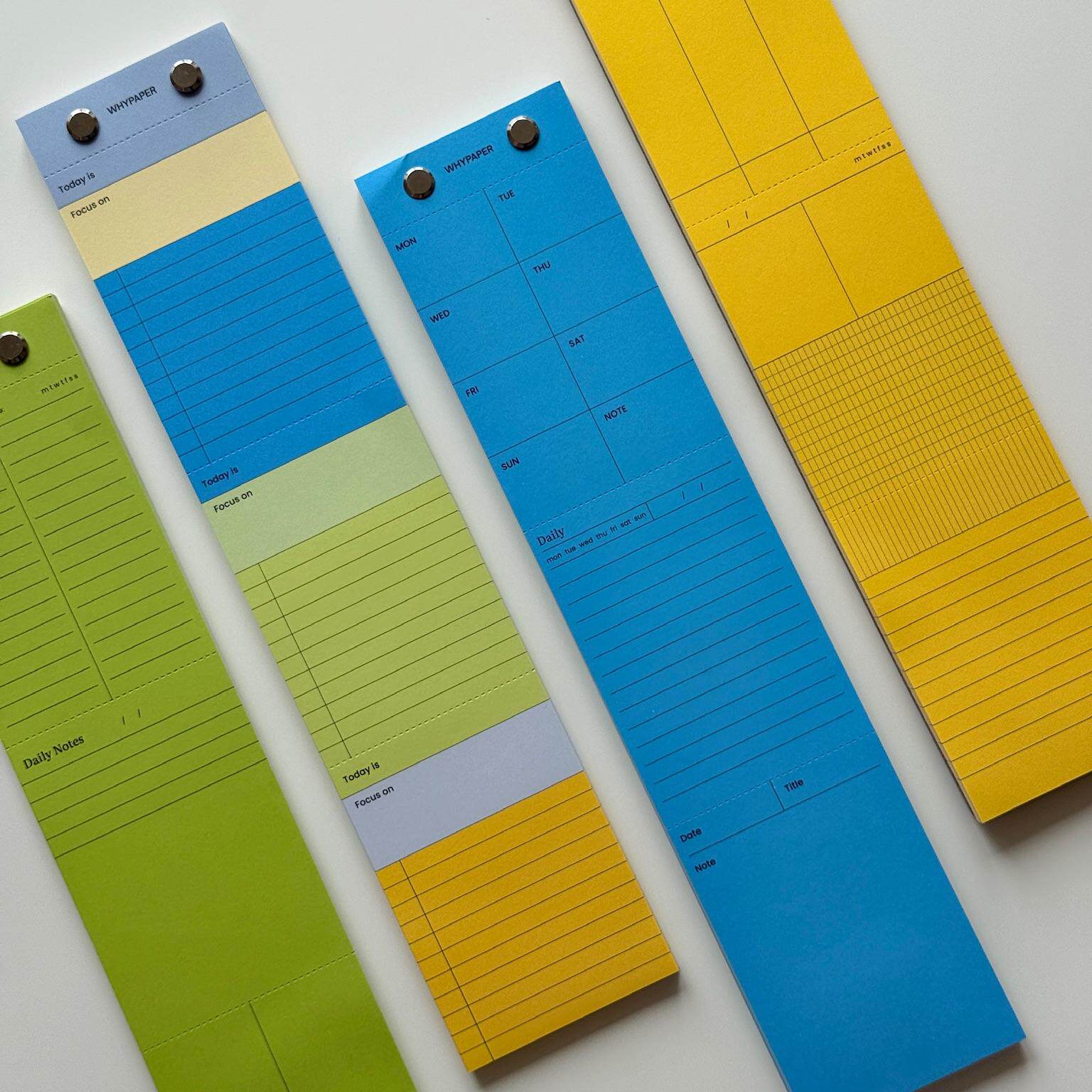 Long Strip 3-Section Memo Pad