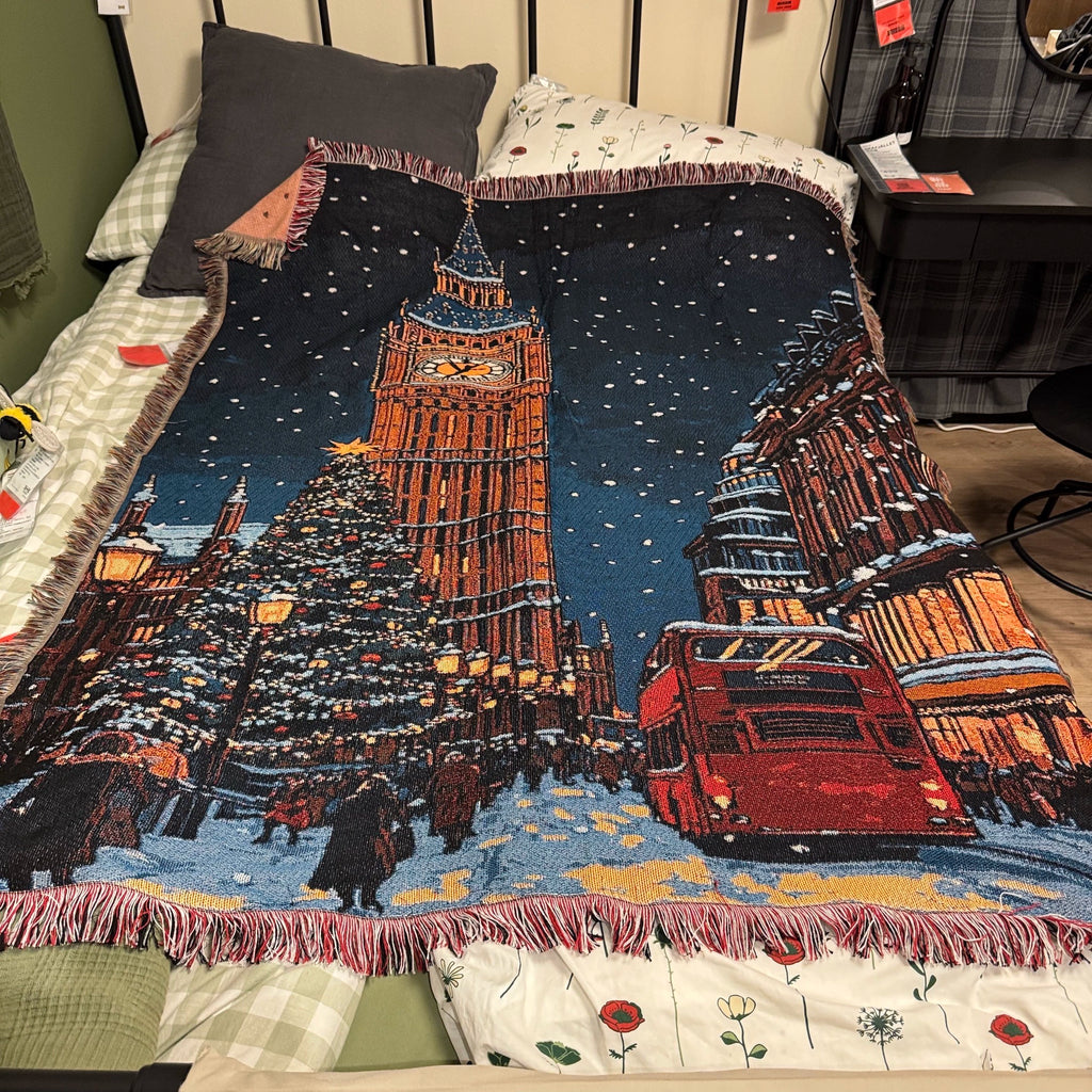 London Big Ben Christmas Tapestry