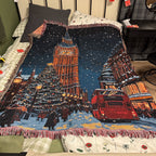 London Big Ben Christmas Tapestry