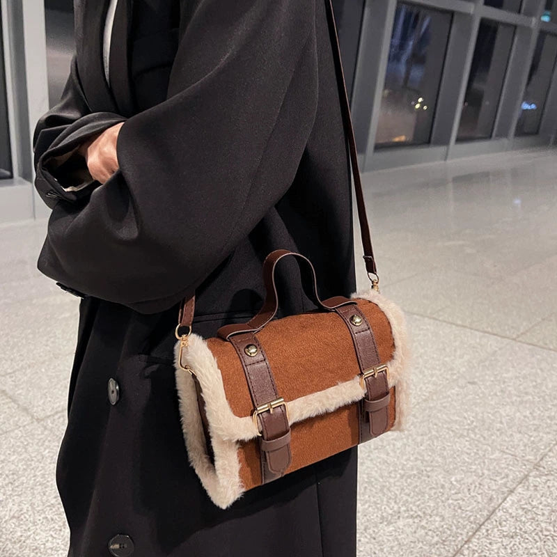 Vintage British Cross Body Tote Bag