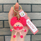 Ugly Cute Silly Face Keychain