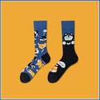 Mismatched Novelty Crew Socks