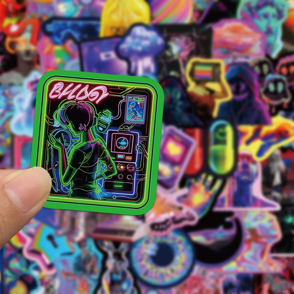 Cyberpunk Holographic Sticker Pack
