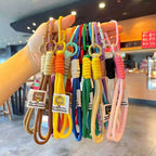 Handwoven Macaron Keychain